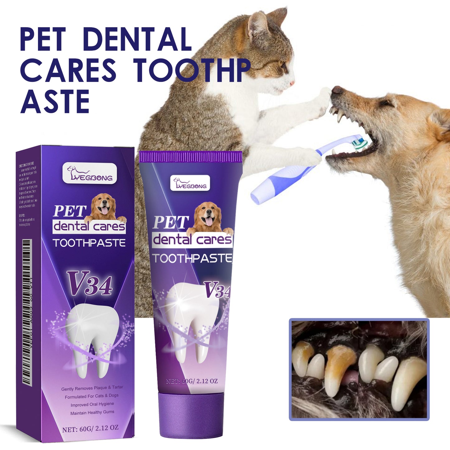Pet Clean Bad Breath Tartar Care Gum Care Toothpaste