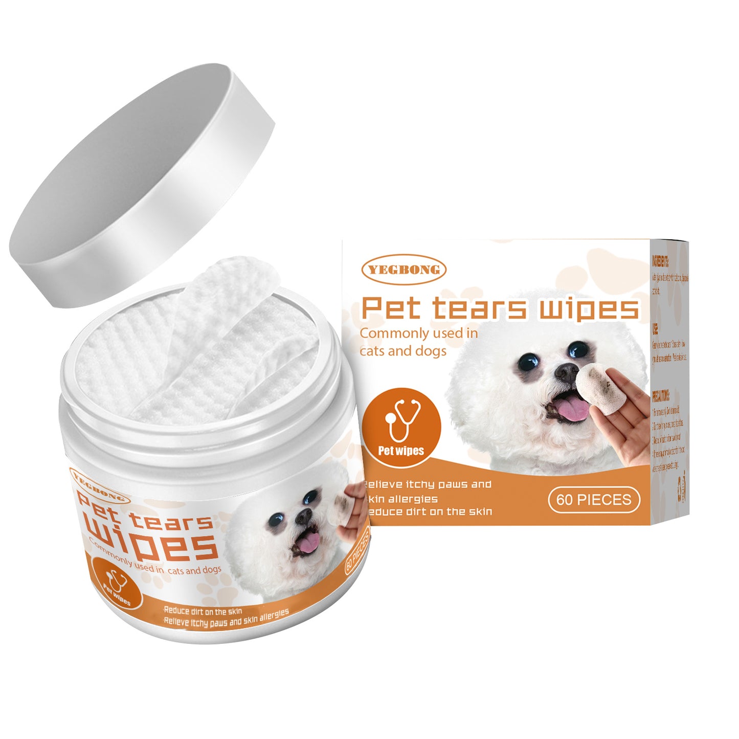 Pet Wet Wipes for tear Cleaning
