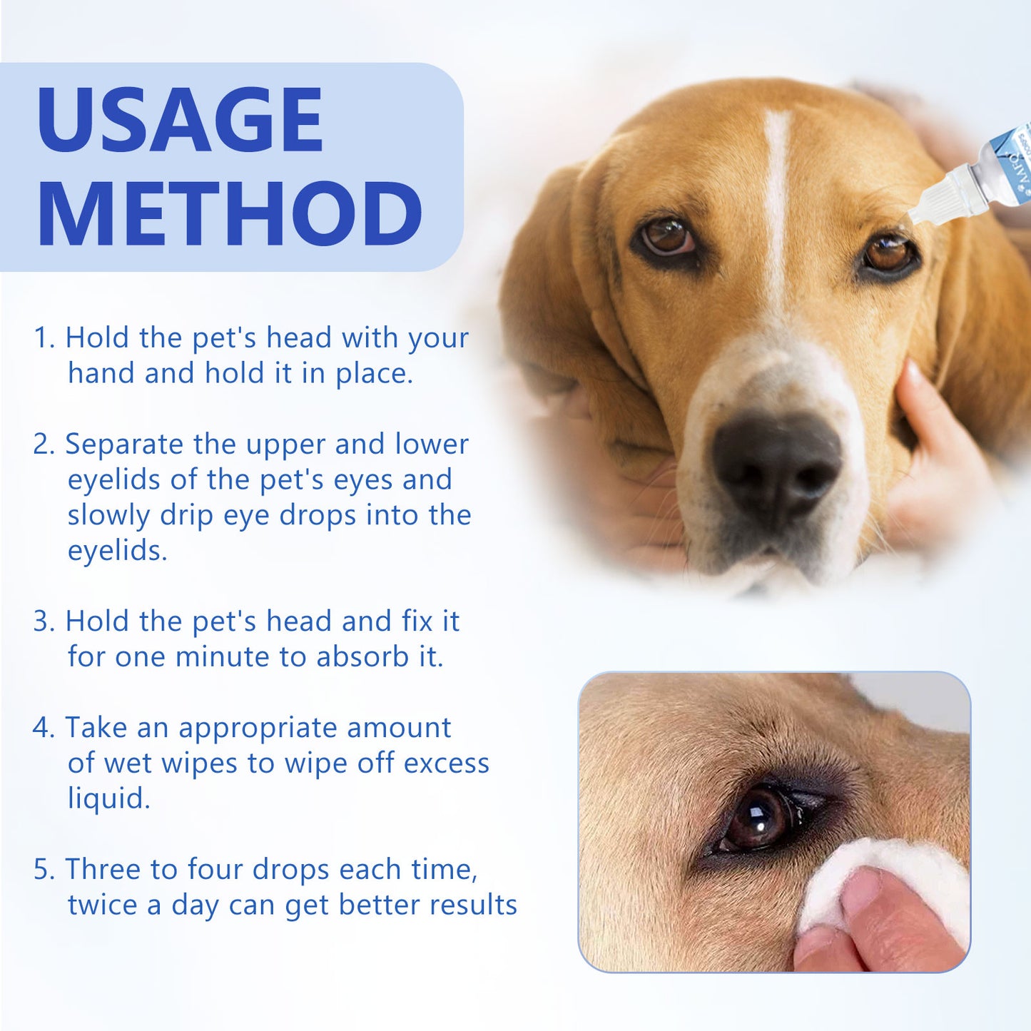 Pet Eye Drops Tear Stain Remover