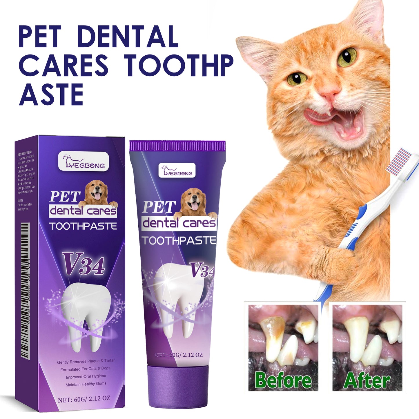 Pet Clean Bad Breath Tartar Care Gum Care Toothpaste