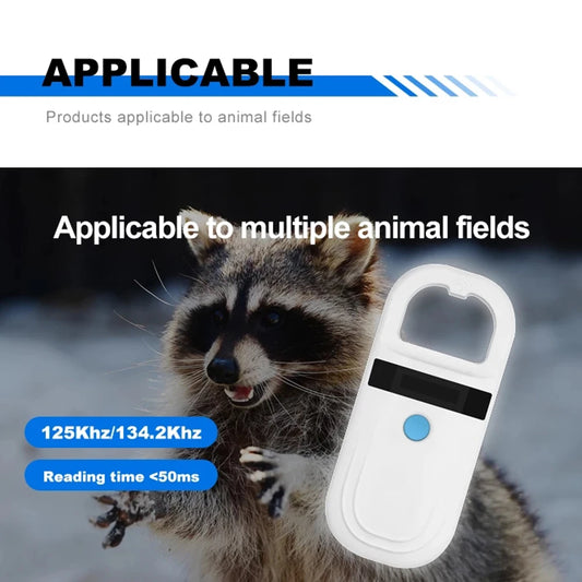 Pet Microchip Scanner ABS High-brightness OLED Display