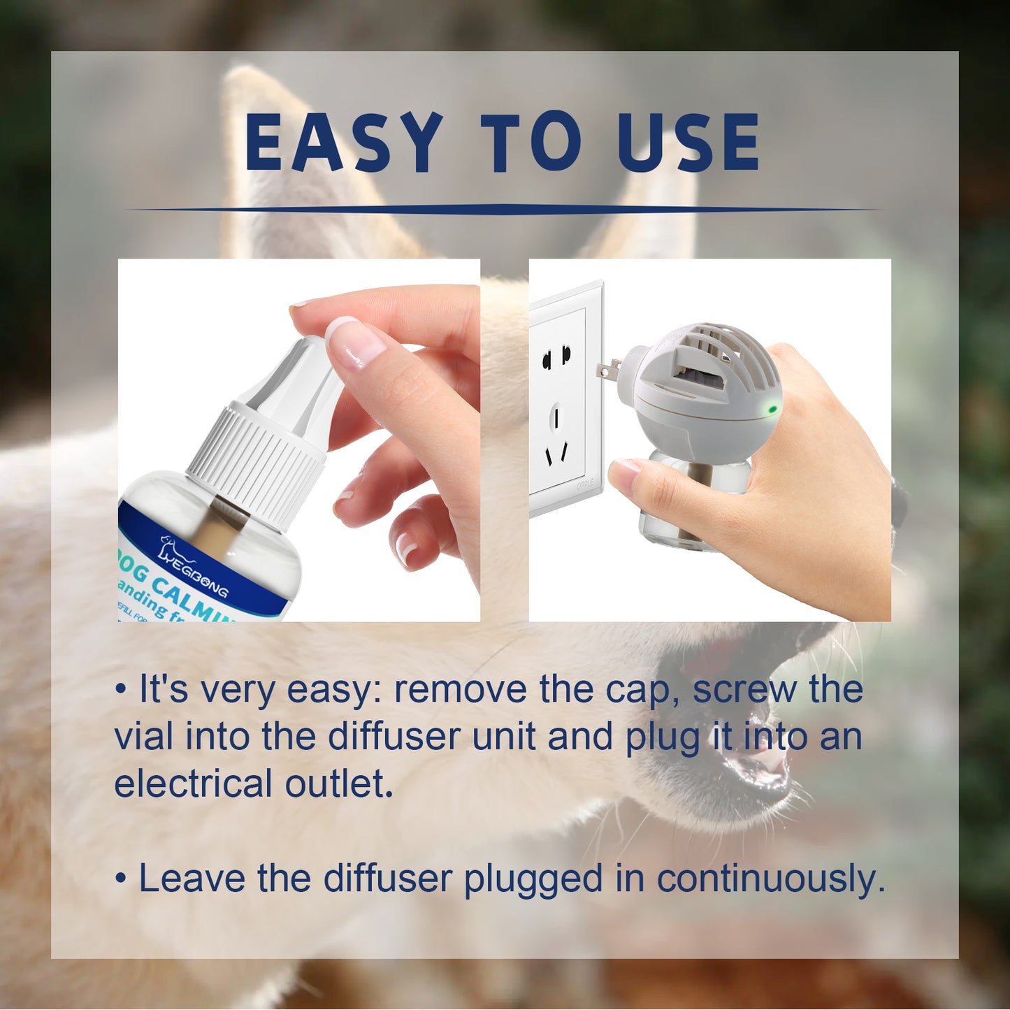 Pet Emotional Care Solution, Relieve Cats And Dogs Anxiety