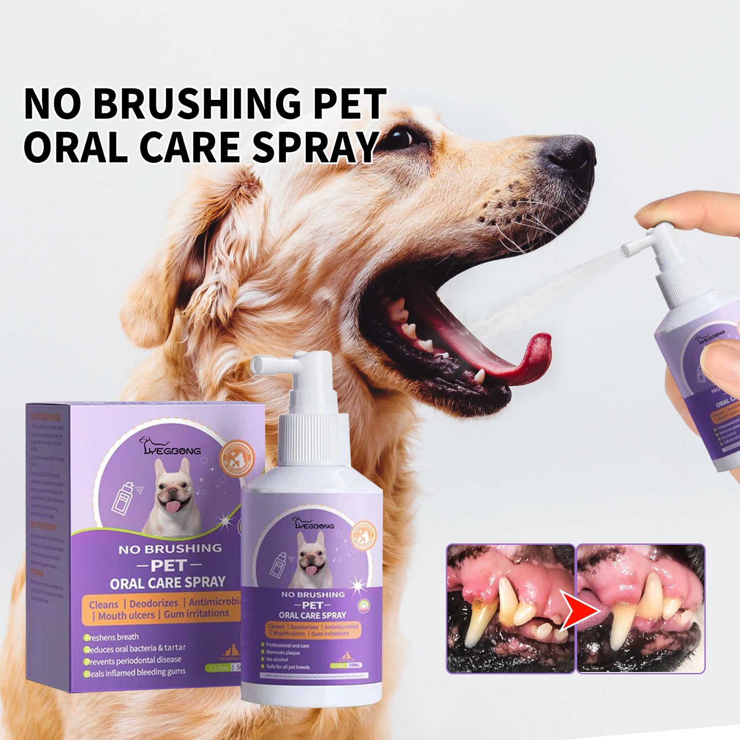 Dog And Cat Tooth Cleaning Spray