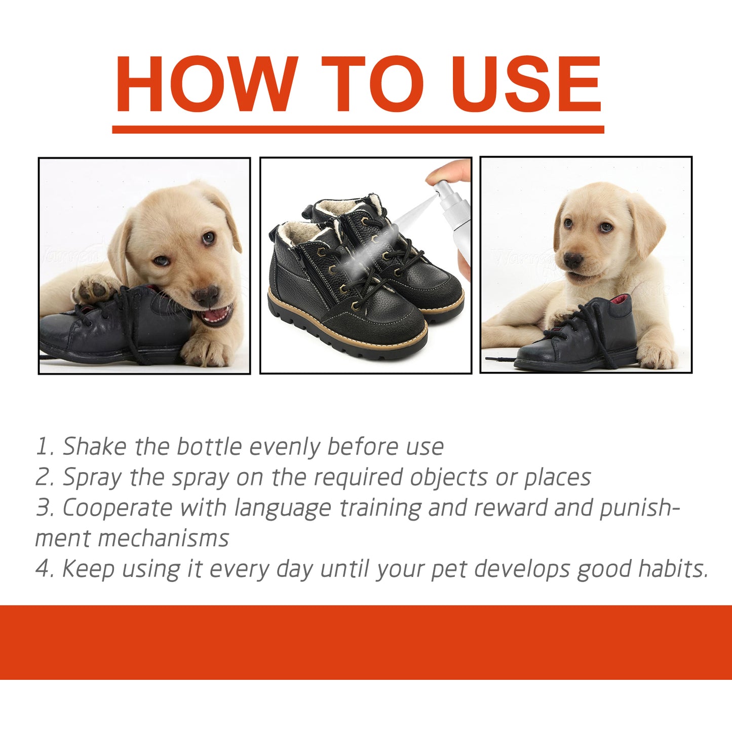 Pet Anti-Chew Spray Pet Behavior Modification Anti-Bite Scratching Spray