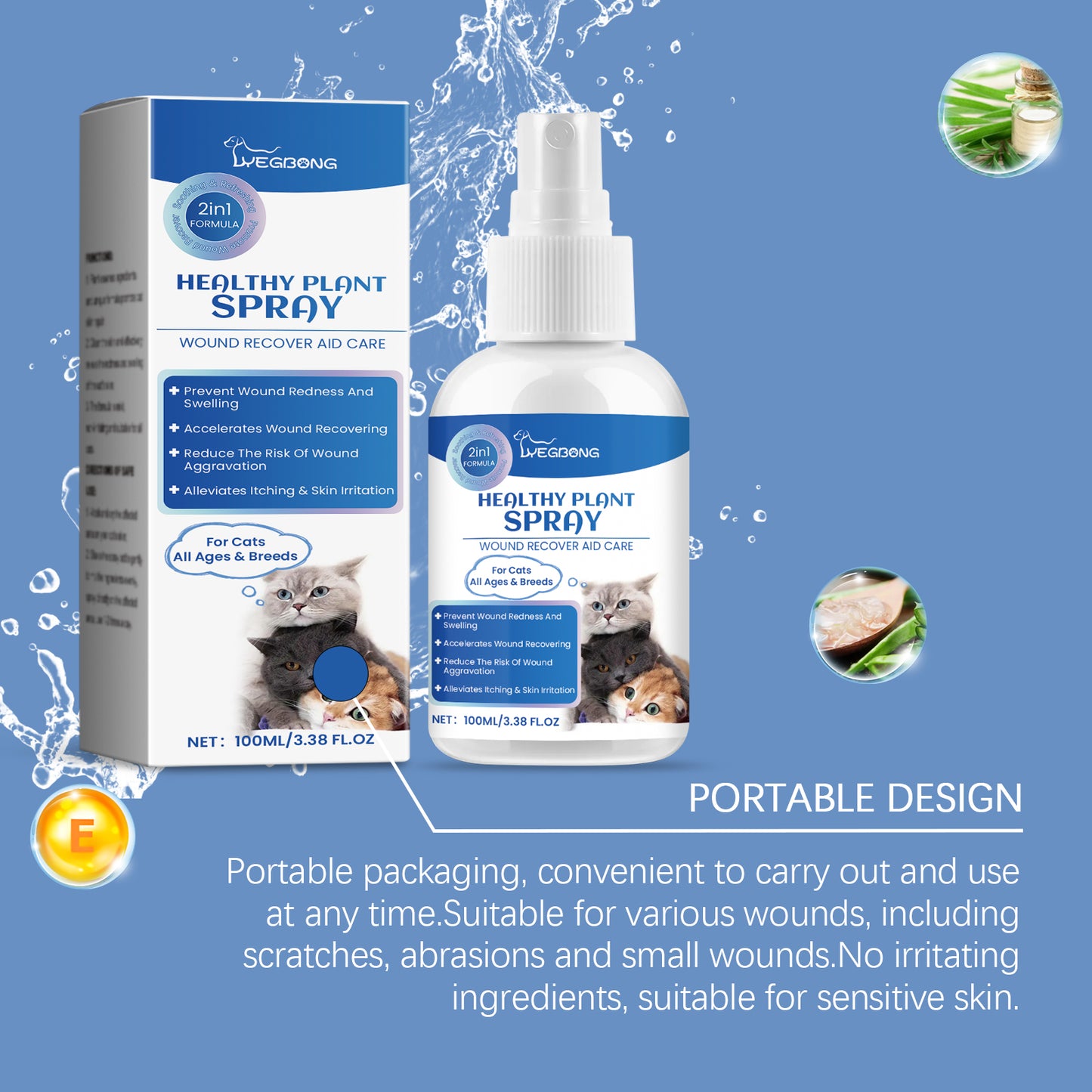 Gentle Cleaning Care Pet Skin Discomfort Body Care