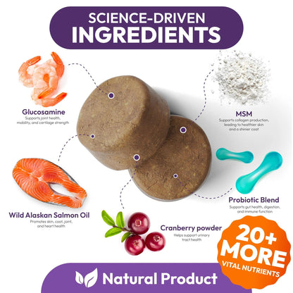 Dog Multivitamin Chewable Dog Vitamins And Supplements With Glucosamine 170 Chews Hip & Joint Pet Immune Support Skin