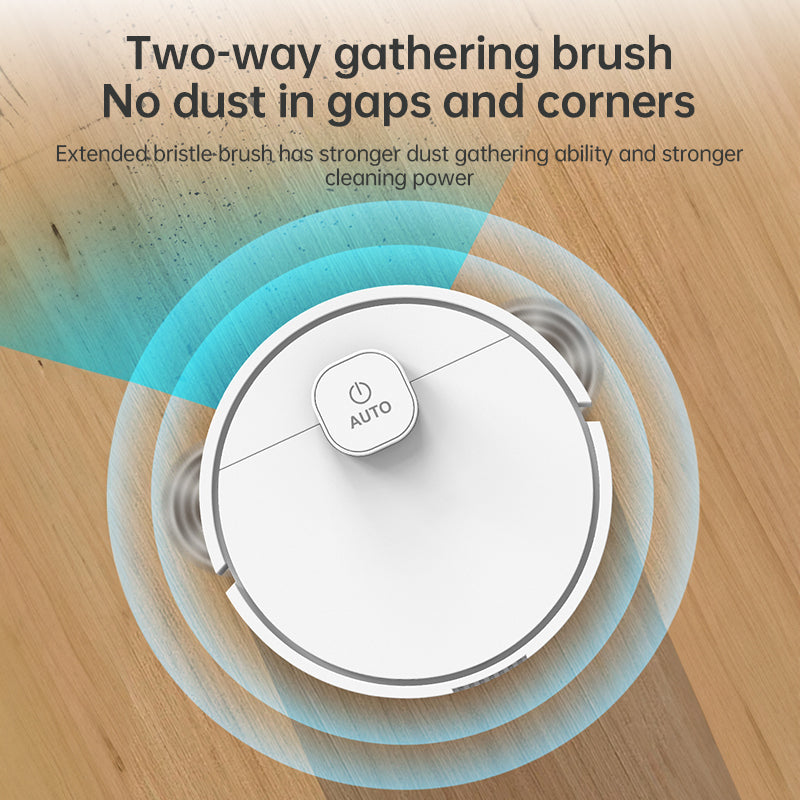 3-in-1 Sweeping Robot: USB Charging, 1000Pa Suction, Auto-Clean for Pet Hair