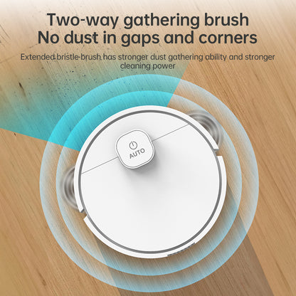 3-in-1 Sweeping Robot: USB Charging, 1000Pa Suction, Auto-Clean for Pet Hair