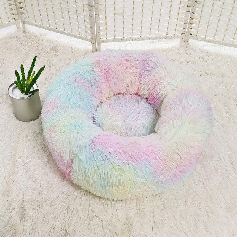 Pet Beds For Small Dogs and cats Round Plush