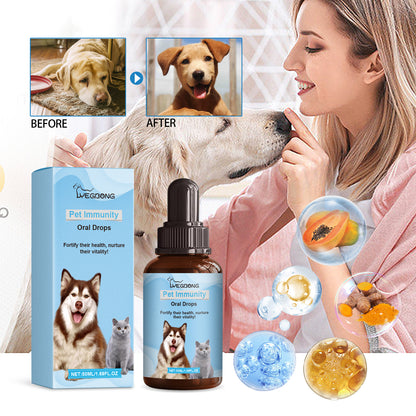 Special Nutritional And Immune Health Drops For Cats And Dogs