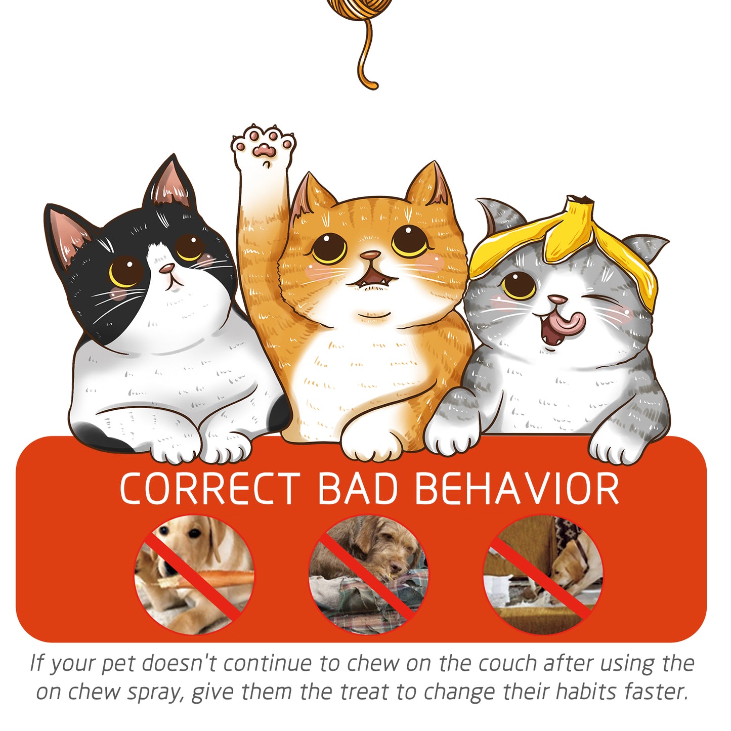 Pet Anti-Chew Spray Pet Behavior Modification Anti-Bite Scratching Spray