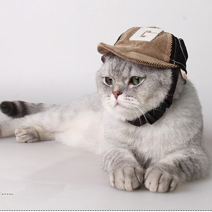 Sun Hat with G-Word Dog Design, Travel Sun Hat for Spring and Autumn