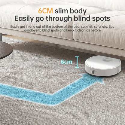 3-in-1 Sweeping Robot: USB Charging, 1000Pa Suction, Auto-Clean for Pet Hair