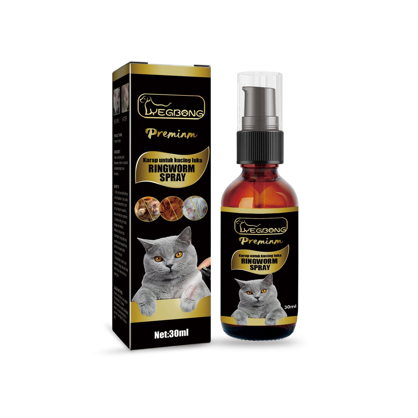 Use Anti-Itch Spray, Pet Cats Anti-Mite Cat Moss Care Skin External