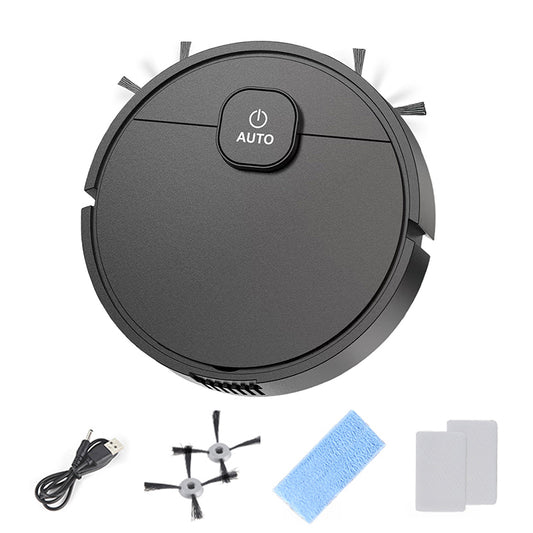 3-in-1 Sweeping Robot: USB Charging, 1000Pa Suction, Auto-Clean for Pet Hair