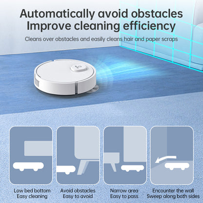 3-in-1 Sweeping Robot: USB Charging, 1000Pa Suction, Auto-Clean for Pet Hair