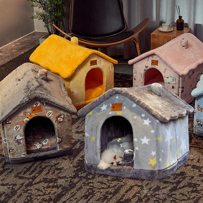 Foldable Dog and cat House Cave Sofa Pets Supplies