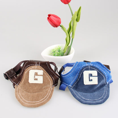 Sun Hat with G-Word Dog Design, Travel Sun Hat for Spring and Autumn
