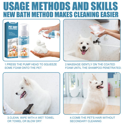 Pet Dry Cleaning Mousse Body Wash For Young Cats And Dogs