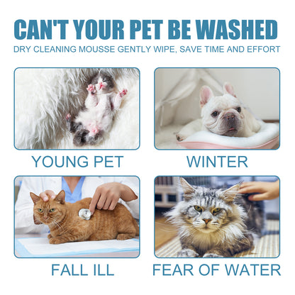 Pet Dry Cleaning Mousse Body Wash For Young Cats And Dogs