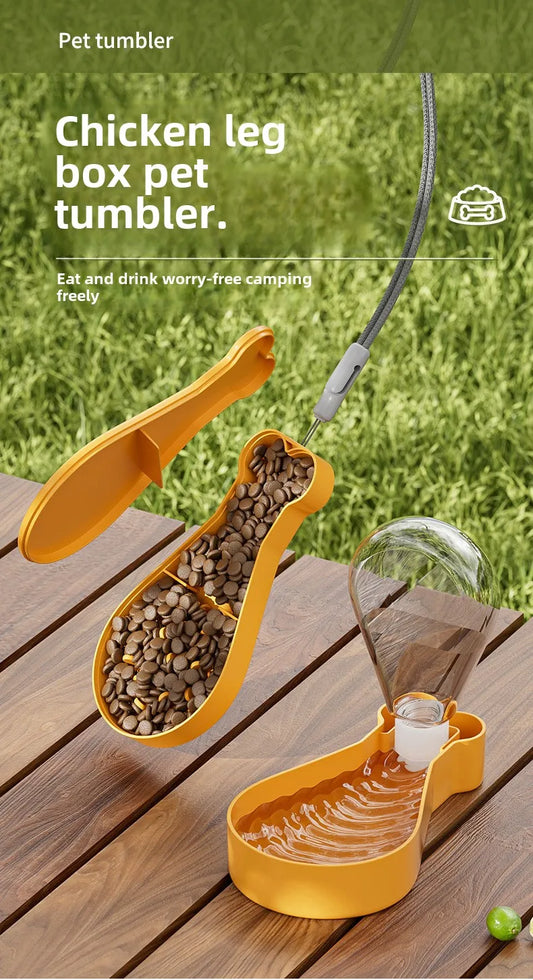 Dog Water Bottle Portable Pet Travel Water Bottle with Bowl 2