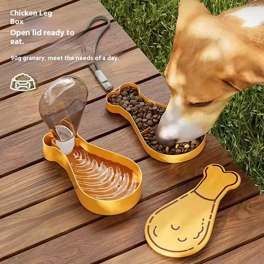 Dog Water Bottle Portable Pet Travel Water Bottle with Bowl 2